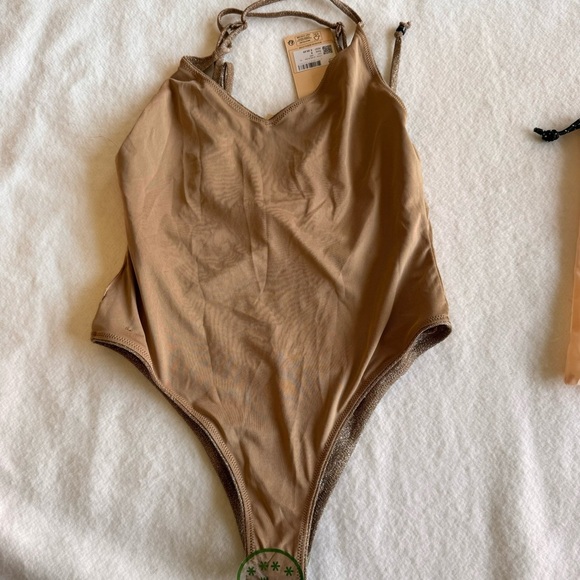 Scotch & Soda Metallic Swimsuit One-piece With Tie Size S - Picture 12 of 12